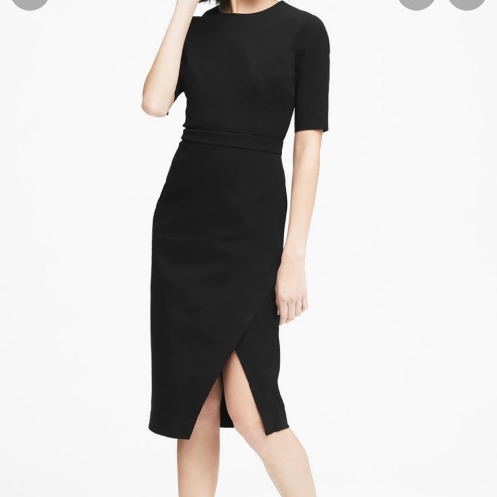 Banana Republic Stretch Black Dress